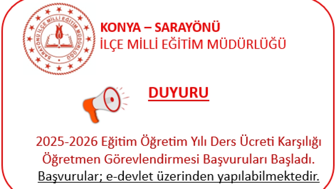 2025-2026 DERS ÜCRETİ KARŞILIĞI ÖĞRETMENLİK GÖREVLENDİRME AŞAMASINDA İSTENİLEN BELGE ve FORMLAR